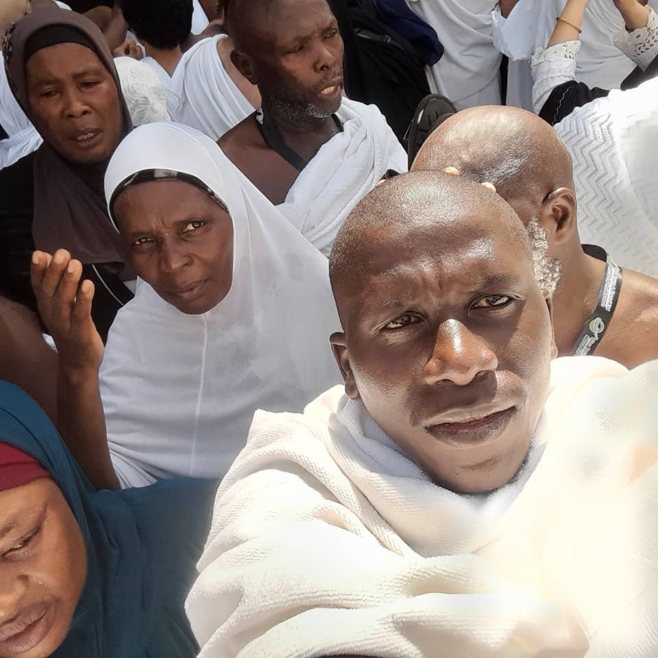 Pilgrims united in white Ihram during pilgrimage rituals