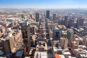 view central business district Johannesburg South Africa