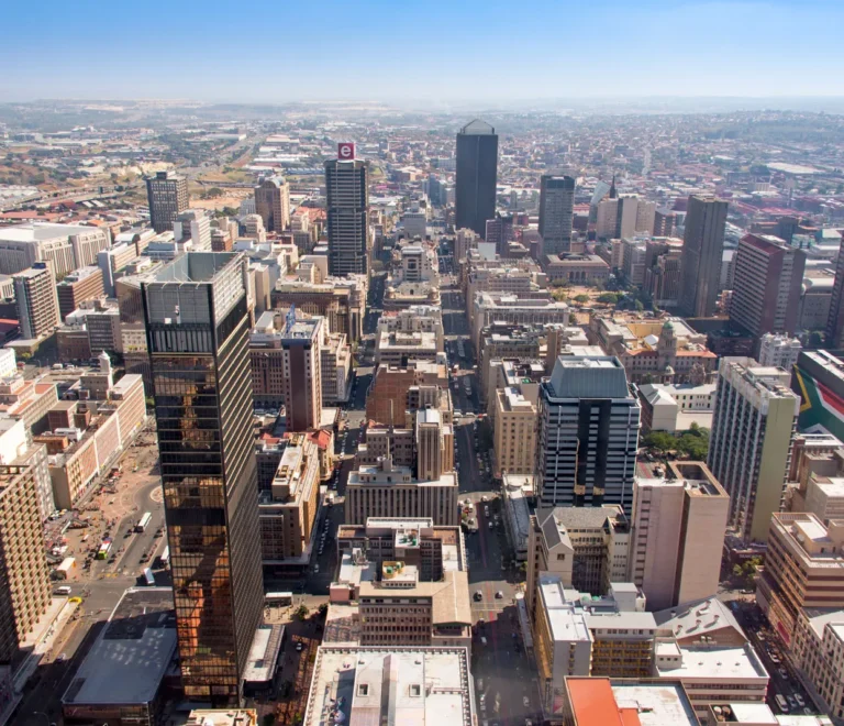 5 Days Johannesburg Tour Package – Urban Culture & Safari Gateway 1 view central business district Johannesburg South Africa